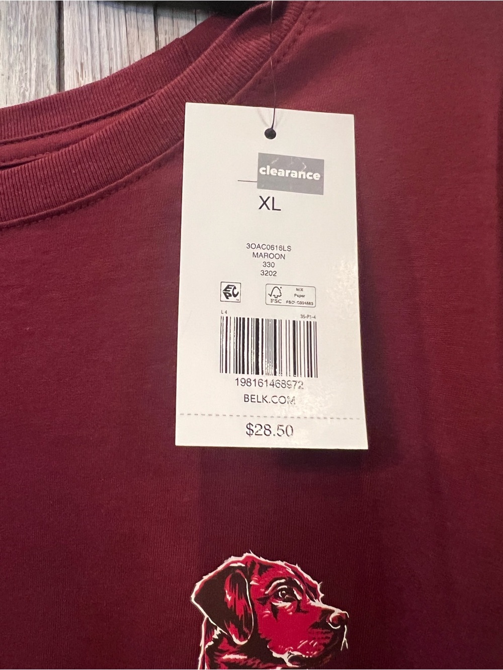 Men's Long-Sleeve Crewneck Ocean + Coast Shirt - Picture 5 of 6